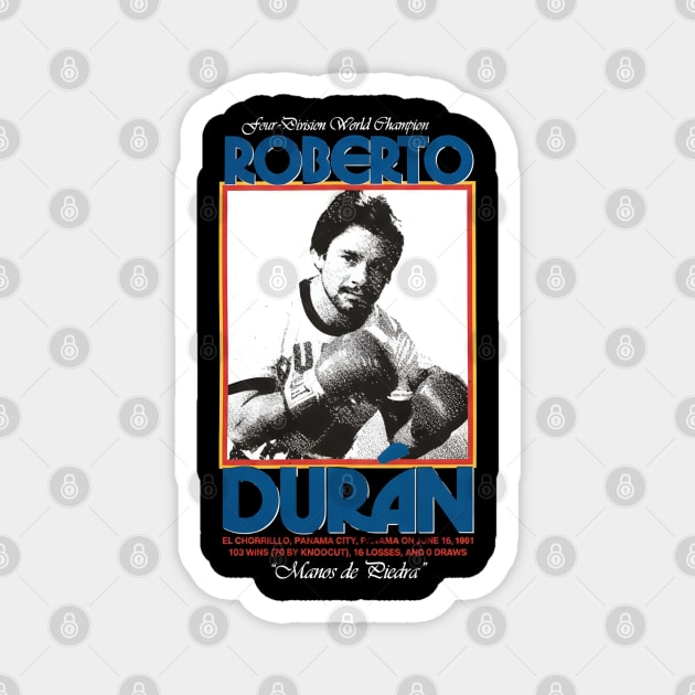 Roberto-Duran Magnet by dtr_art