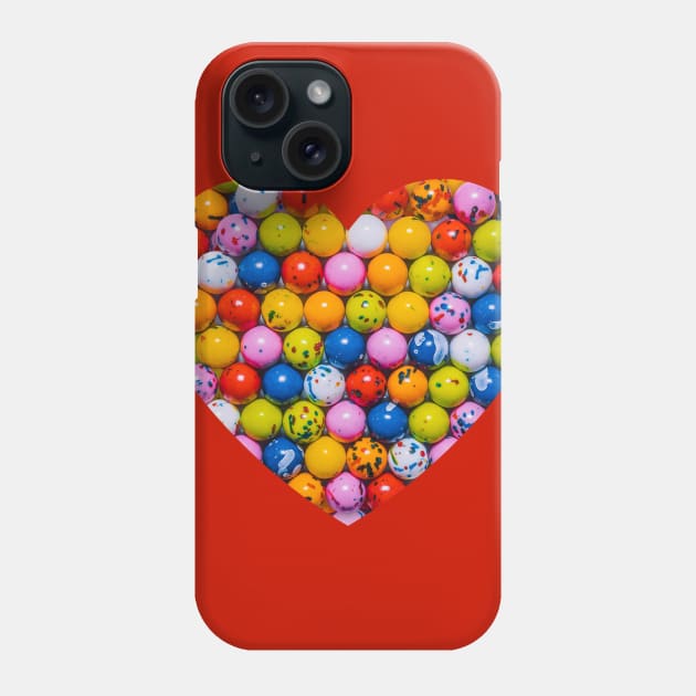 Vintage Jawbreaker Candy Photo Heart Phone Case by love-fi