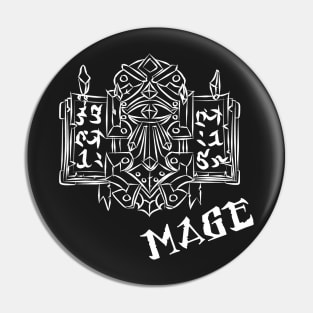 Mage Crest (White) Pin