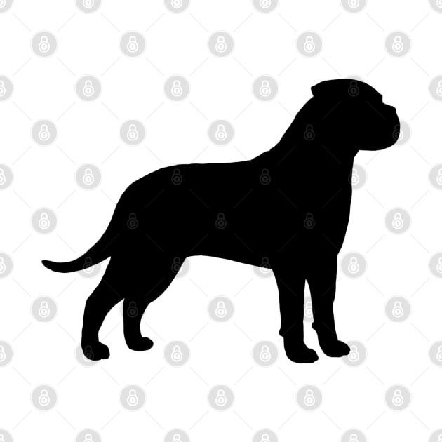 Bullmastiff Silhouette by Coffee Squirrel