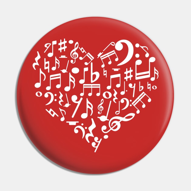 Musical Heart Pin by PianoCub