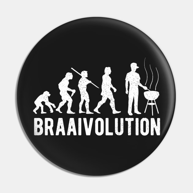 Braai Evolution Grill Expert Funny Family BBQ Pin by BraaiNinja