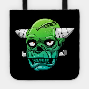 Zombie skull Tote