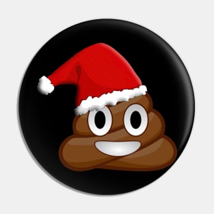 Christmas Poop Emoji Pin