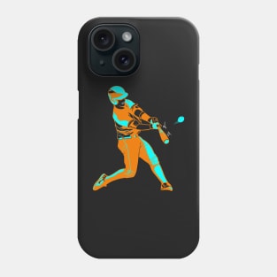 RETRO BASEBALL PLAYER Phone Case