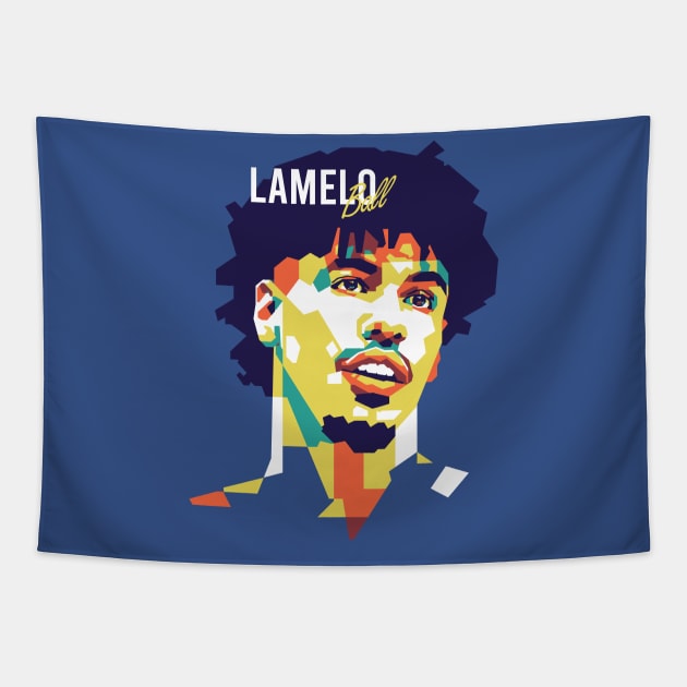 Lamelo Ball NBA Wpap Style Tapestry by pentaShop