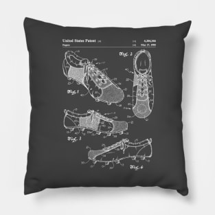 Soccer Boots Patent - Football Boots Art - Antique Pillow