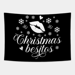 Christmas besitos white Tapestry