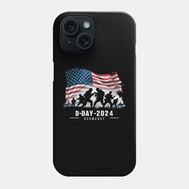 D-Day 1944-2024 80th Anniversary Normandy Phone Case by FunnyZone