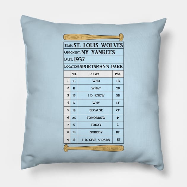 Batting Order Pillow by GarBear Designs