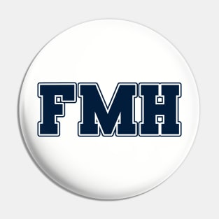 FMH Collegiate - Navy Letters - FMH Collegiate - Navy Letters Pin