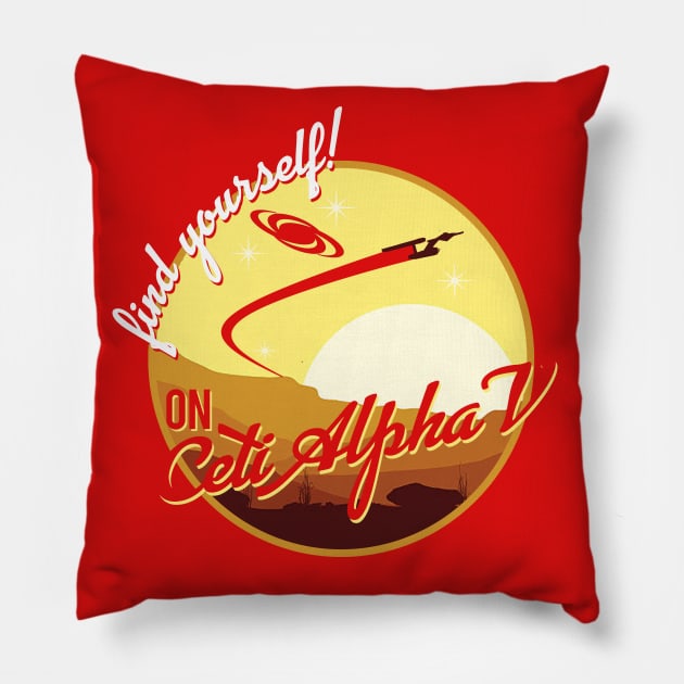 Ceti Alpha V Tourism Pillow by PopCultureShirts