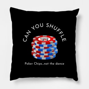 Poker Chips Shuffle Pillow