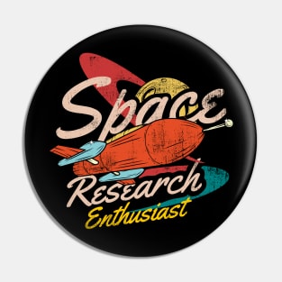 Space Research Enthusiast Pin