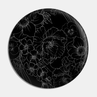 Anemone flower Pin