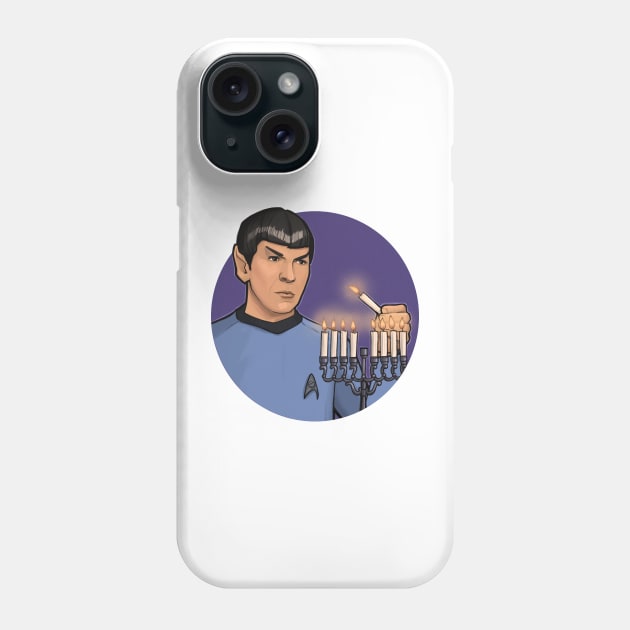 Holiday Spock Phone Case by KHallion