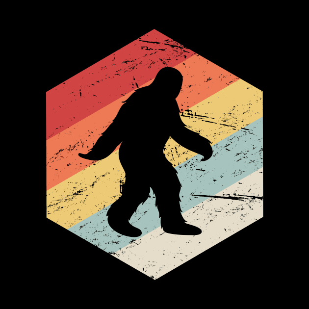 Retro Vintage Bigfoot Sasquatch Conspiracy Theory by MeatMan