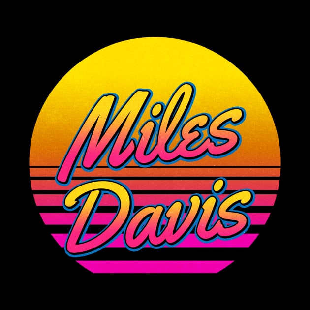 Miles Personalized Name Birthday Retro 80s Styled Gift by Jims Birds