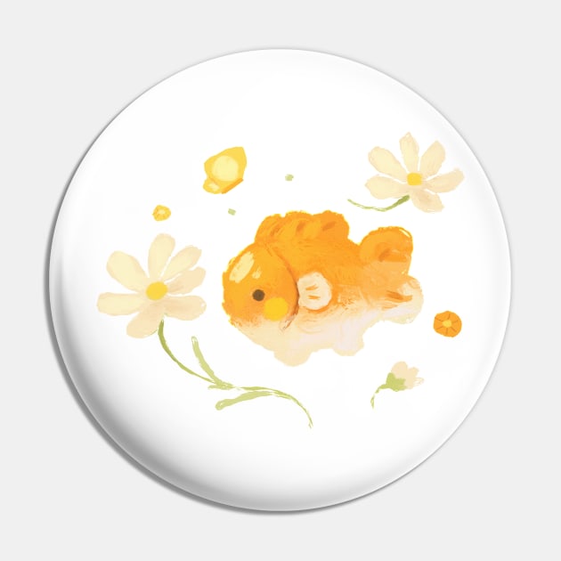 Flower Fish Pin by happyyu