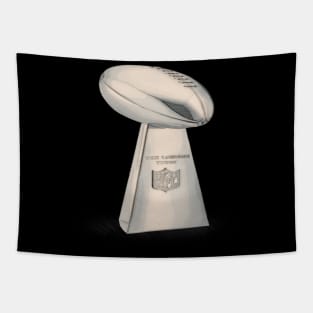 American Football Trophy Cartoon/Pastel Design Tapestry