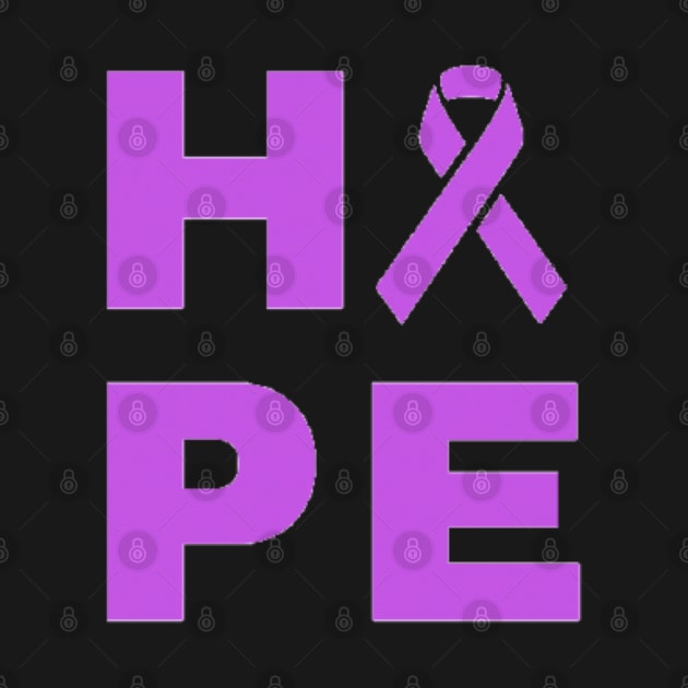 Hope Awareness Ribbon (Purple) by CaitlynConnor
