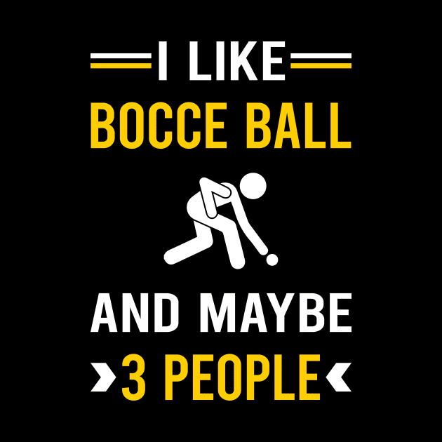 3 People Bocce Ball Bocci Boccie by Good Day