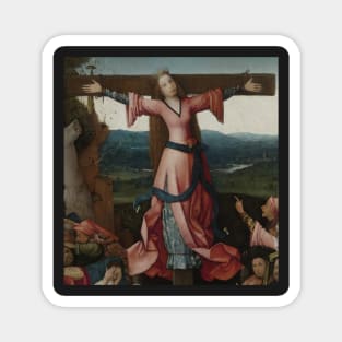 The Crucifixion of St Julia - Hieronymus Bosch Magnet