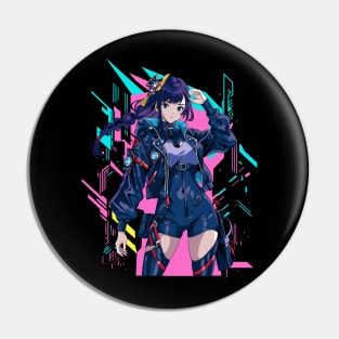 techwear girl cyberpunk 3 Pin