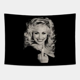 Dolly Parton Middle Finger Tapestry