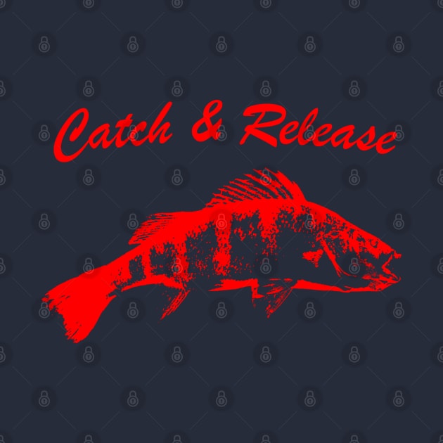 Catch and Release Series, Perch, Red color by BassFishin