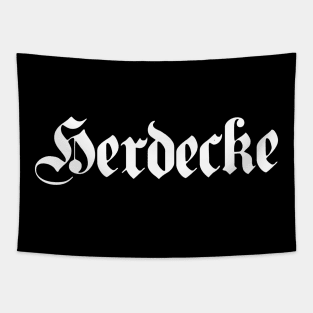 Herdecke written with gothic font Tapestry