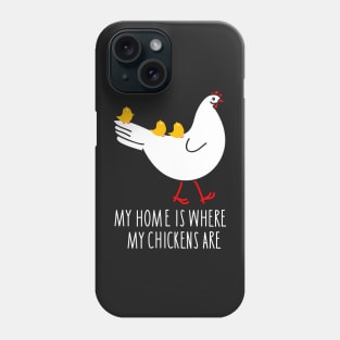 Chicken and chick family Phone Case