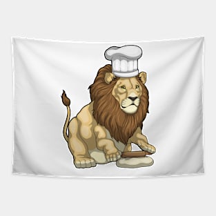 Lion Baker Chef hat Tapestry