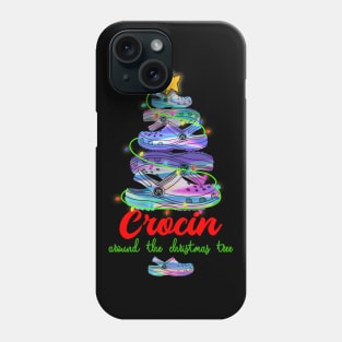 Crocin around the christmas tree Funny Christmas 2020 Gif Phone Case