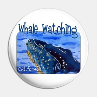 Whale Watching, California Pin
