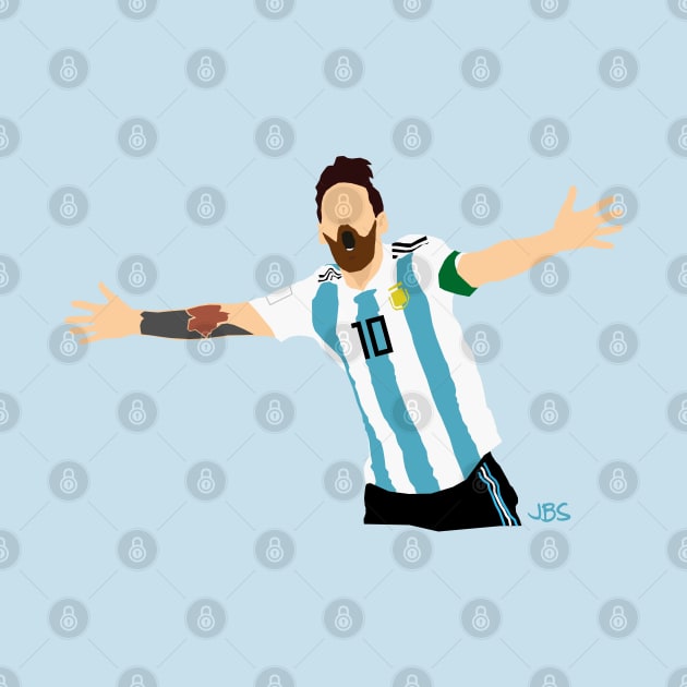 Lionel Messi Argentina 18 by jbsgrafico