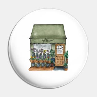 Flower Shop-  Store front Pin