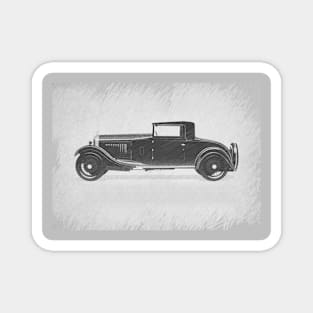 Retro Car Illustration Magnet