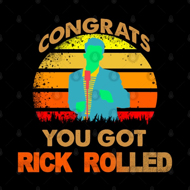 congrats you got rick rolled meme by S-Log