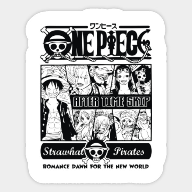 One Piece 2 After Time Skip One Piece Sticker Teepublic