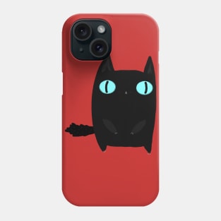 Fat Black Cat Phone Case