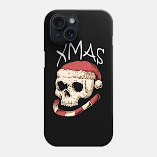 skull xmas Christmas santa Phone Case