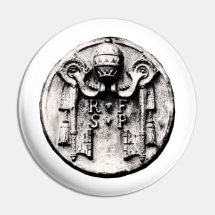 Vatican of faith in secular metal relic Pin