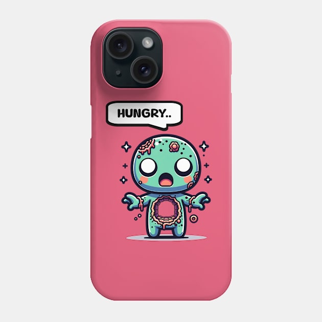 Cute Hungry Zombie Phone Case by Doodles of Darkness