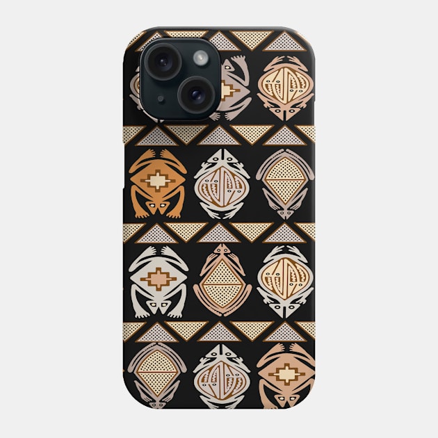 Tribal Leap Frogs Phone Case by Esprit-Mystique