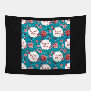 Lovely floral feminist killjoy pattern Tapestry