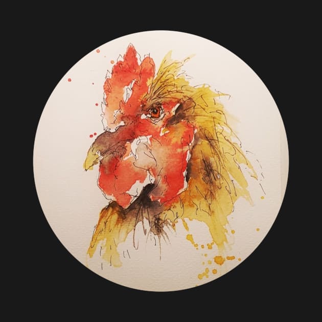 Chicken Potrait by Gerrit Koenig