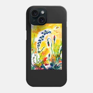 Red Poppy Buds in Wildflower Field Phone Case