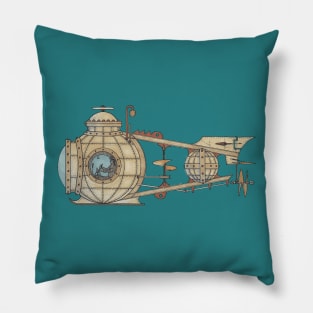 Steampunk Submarine Pillow