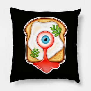 Halloween spooky fried eggs Pillow